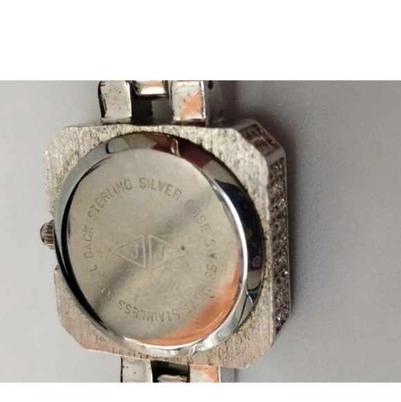 Judith Jack Sterling Silver Marcasite + CZ Quartz Watch Women's  New Battery - Picture 8 of 8